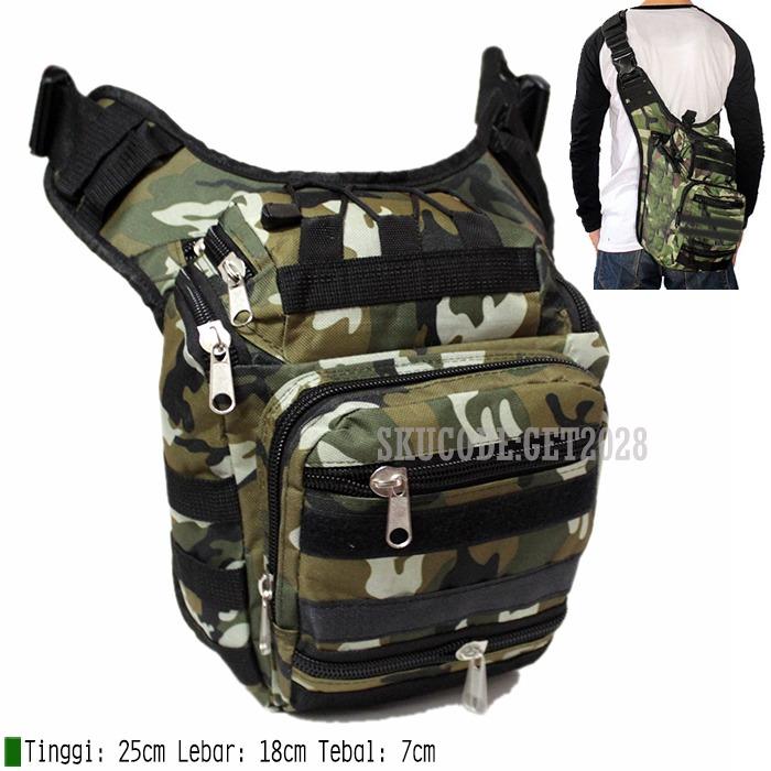 Tas slempang army tas selempang tentara tas pinggang tactical army