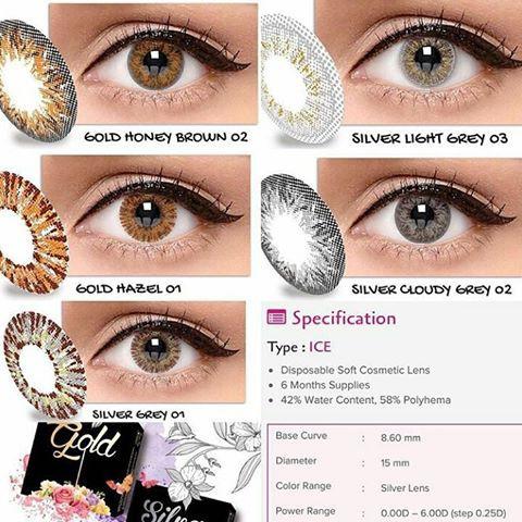 Gensaoptik Softlens Ice Gold 02 Honey Brown -0.25 s/d -3.00 / Softlense / Soflen MPS BBS 225