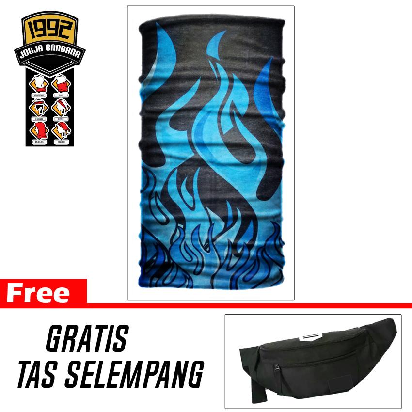 Masker Buff (BELI 1 GRATIS TAS WAISTBAG) Masker Berkendara Scarf Pria Masker Wajah Aksesoris Olahraga Outdoor Sepeda Motor - Limited Edition