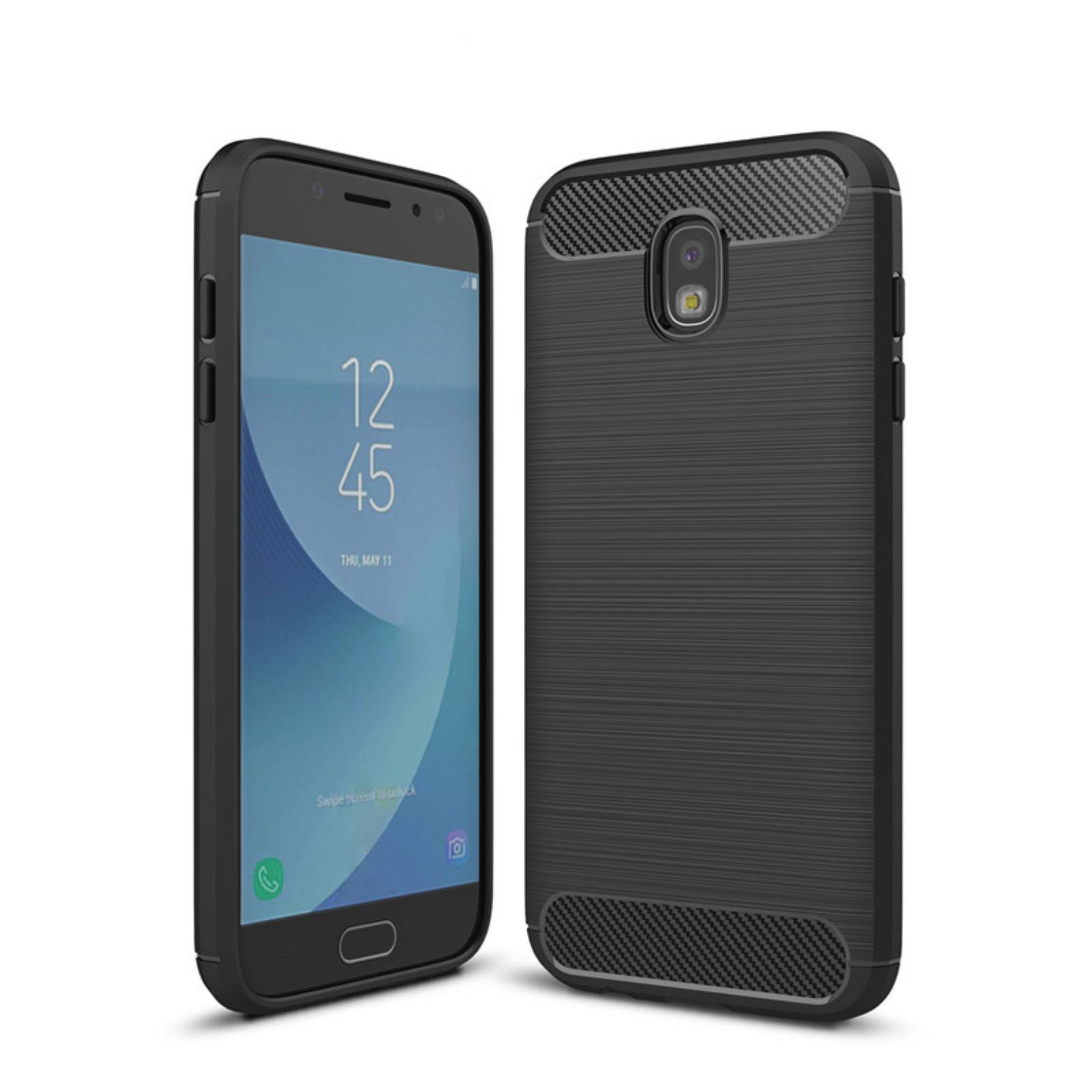 Original Lazada Case Ipaky Shockproof Carbon Hybrid For Samsung Galaxy J5 Pro / J530 - Hitam