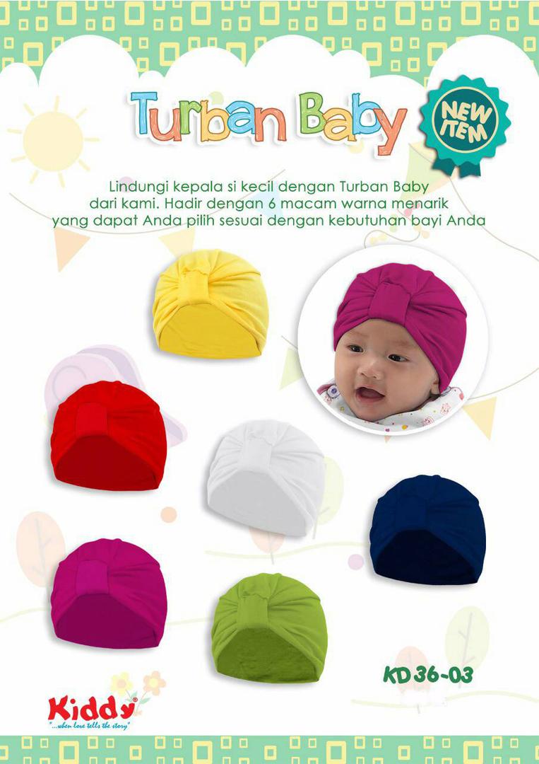 Kiddy Turban Hijab Bayi Baby Anak Balita Jilbab Original KD 3603 - Ada 6 Warna