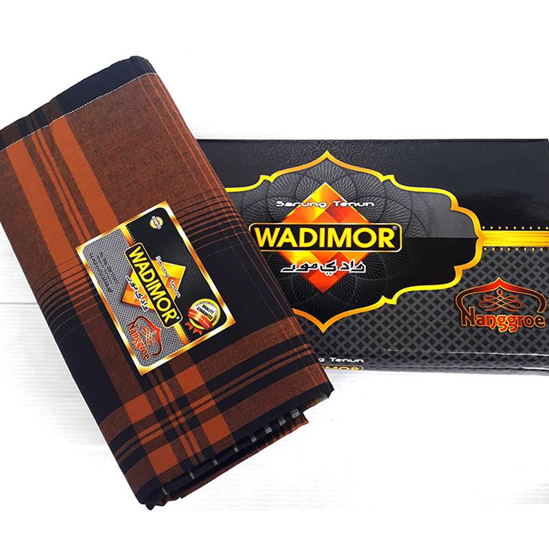 Wadimor Sarung Tenun Motif Nangroe Garis Kain Sarong Muslim Pria Dewasa Perlengkapan Ibadah Sholat Jum'at Ied Hari Raya Pengajian Corak Masa Kini Fashionable Man Fashion - Merah