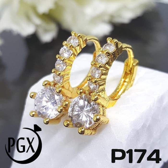 Anting Berlian Dewasa Cantik - Set Perhiasan Xuping Lapis Emas