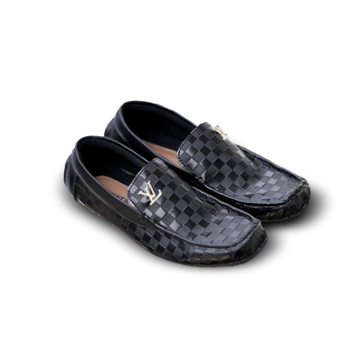 Sepatu Pria LV Casual Louis Vuitton Pria Loafer Slop Slip on Formal (LOKAL)