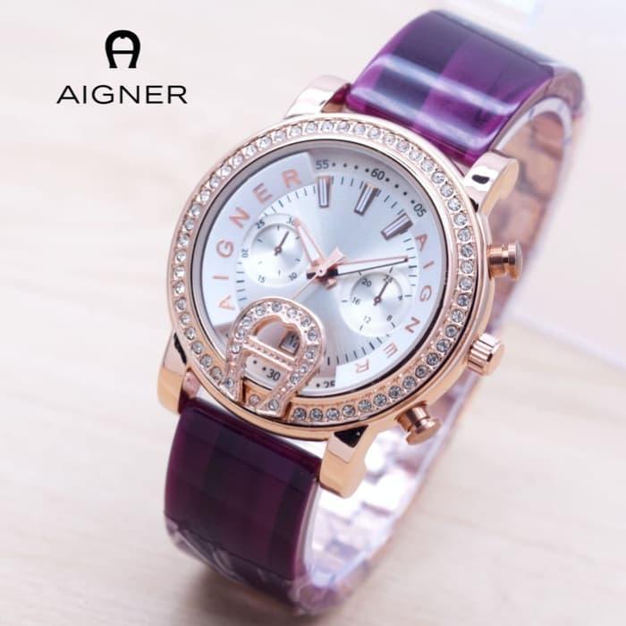 HOT PROMO Jam Tangan Wanita Aigner Bari Tali Mika ( Bonia Gc Guess Rolex Fossil) /SALE