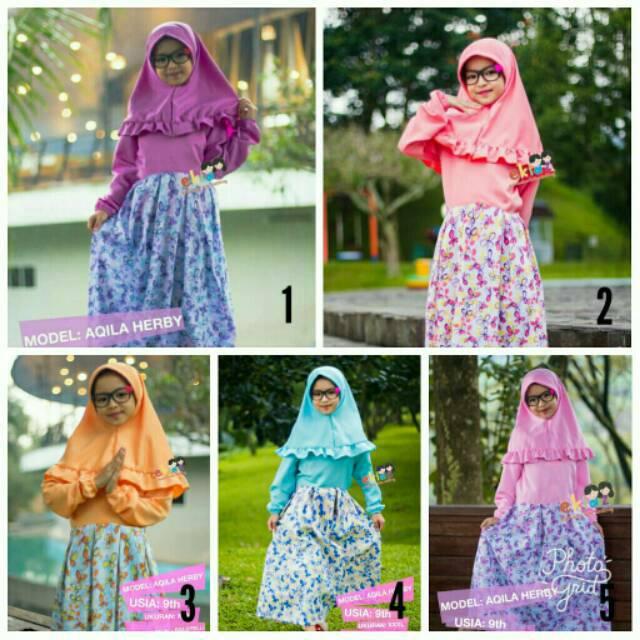 Baju Gamis anak merk Ekidz 1-9 y (grosir 6)