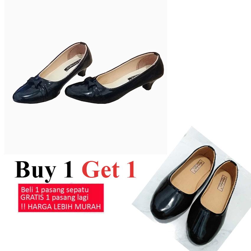 Promo!!! Sepatu Formal Wanita/ Sepatu Pantofel Wanita/ Sepatu High Heels Kece dan Kasual / Sepatu Murah/ Sepatu Pantofel Kerja Free Sepatu Balet