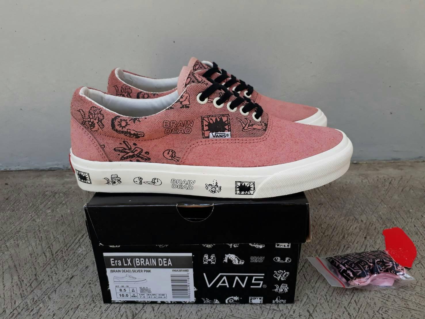 sepatu vans era LX (Brain Dead) silver pink waffle ICC premium BNIB made in china