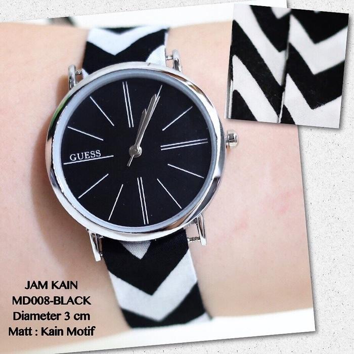DISKON JAM TANGAN GROSIR SUPPLIER GUESS GENEVA MONOL TALI KAIN INDIAN WANITA