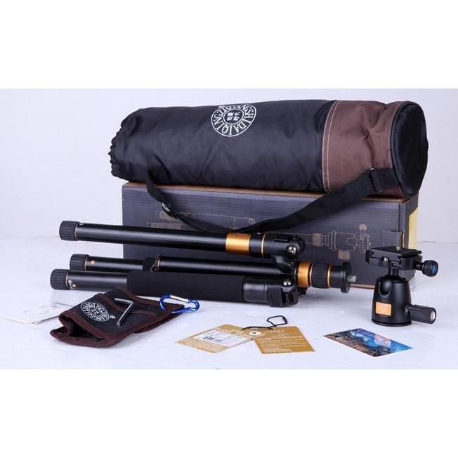 TRIPOD BEIKE QZSD-555 MODEL KAKI PUTAR + TAS (BISA JADI MONOPOD JUGA) - ELEKTROZONE