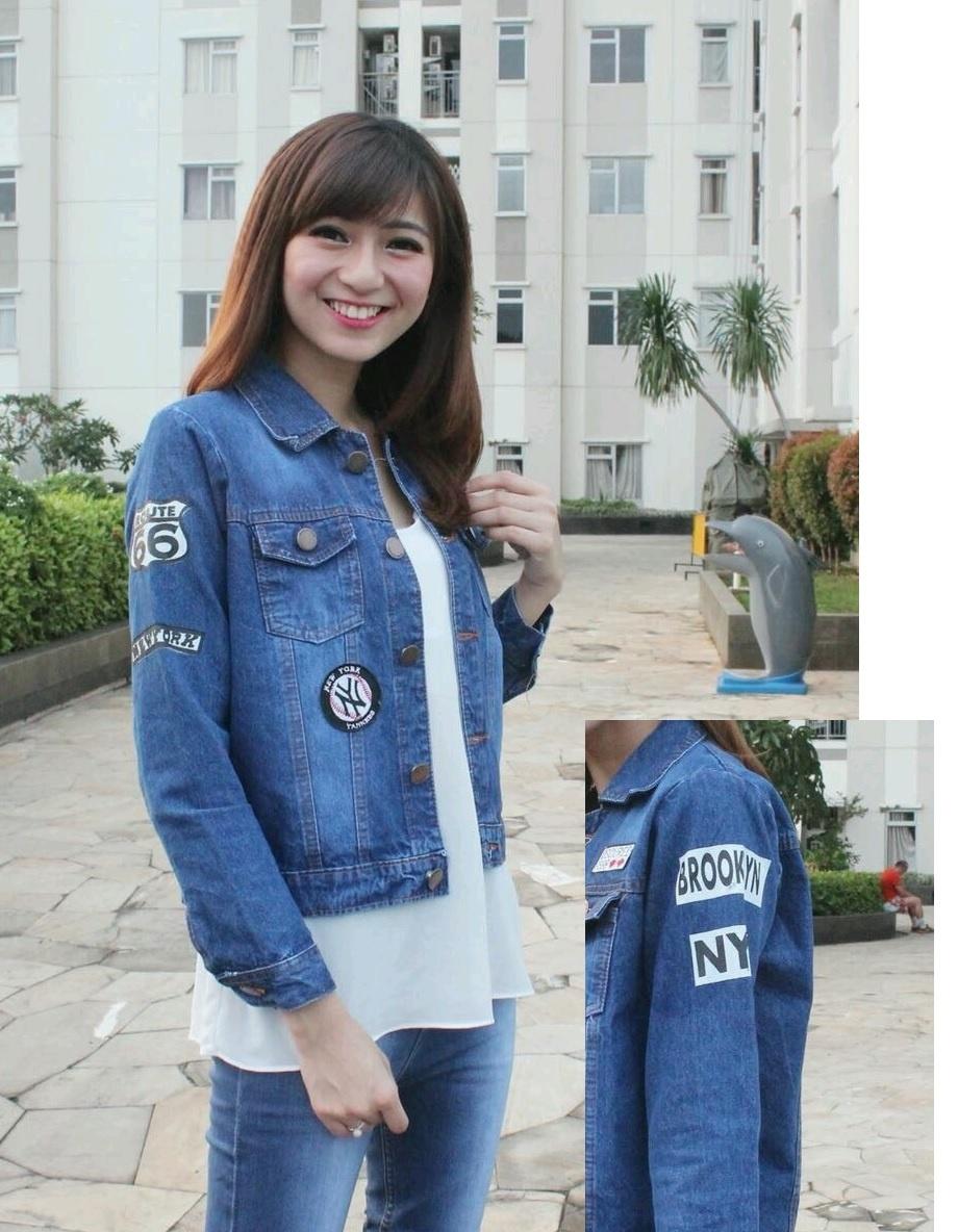 Jaket Jeans Wanita Fashionable - NYC