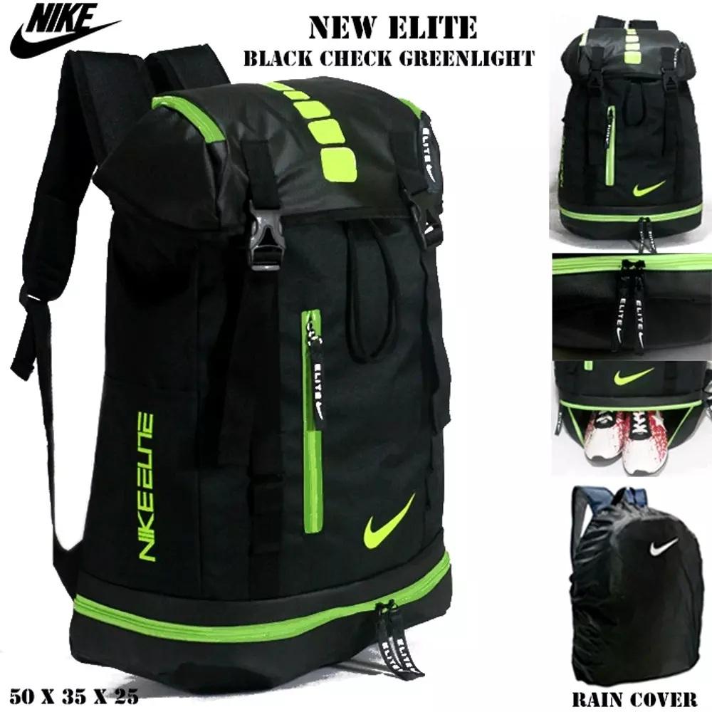 TAS RANSEL TRAVEL NIKE NEW ELITE GYM OLAHRAGA TRAVELBAG FITNESS BASKET BACKPACK BLACK LIS STABILO ADIDAS - UNDER ARMOUR Storesipit