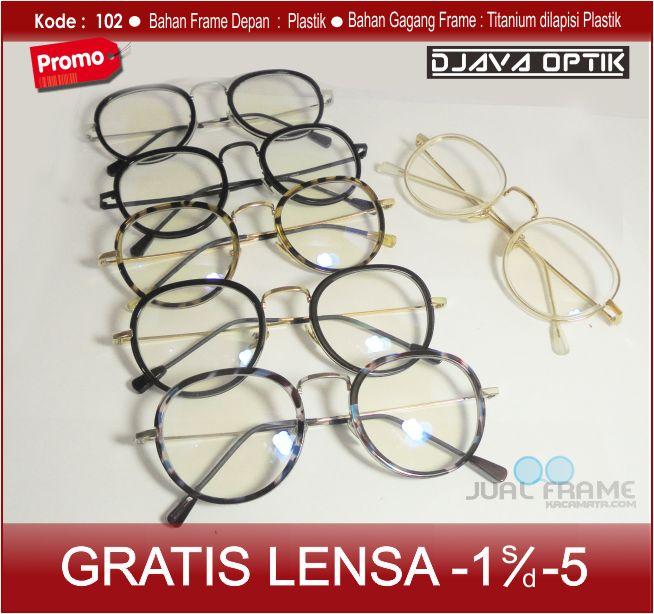 Frame Kacamata Korea Bulat Kekinian 8007 + Lensa minus/plus/silinder KACAMATA ANTI RADIASI & LENSA UV