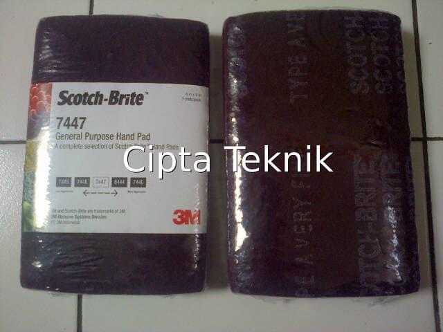 Scotch brite 3M 7447 Merah Maroon Hand Pad