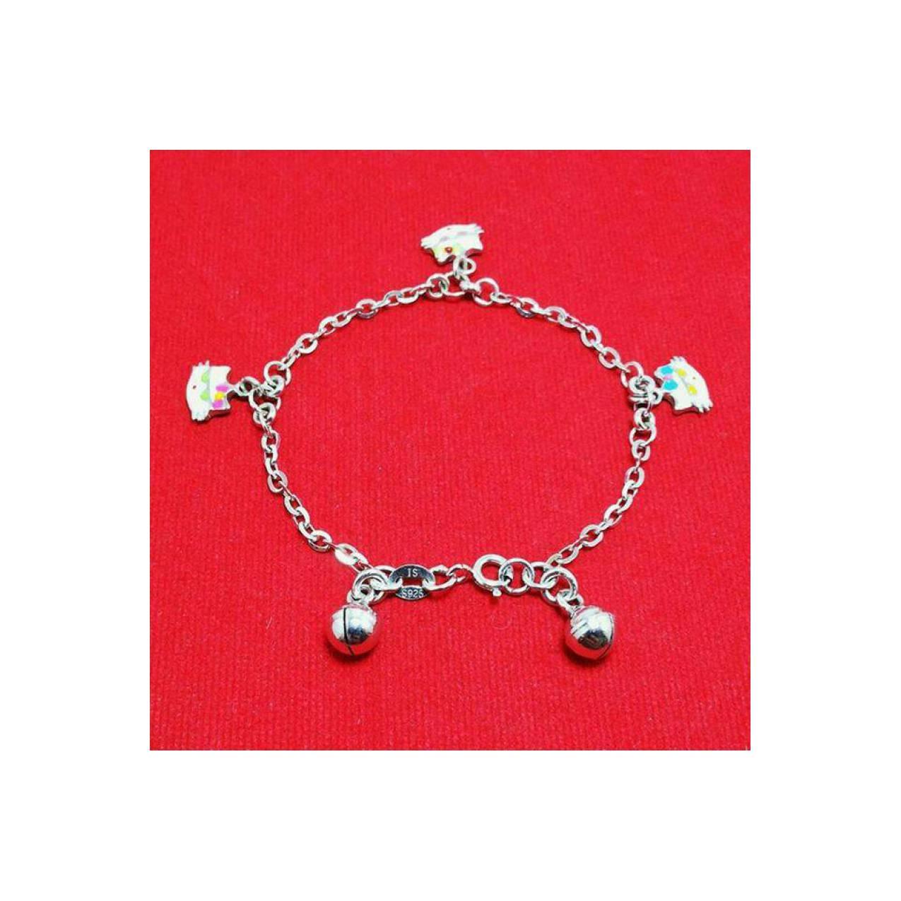 GELANG TANGAN / KAKI ANAK / BAYI / BALITA PERAK 925 LAPIS EMAS PUTIH