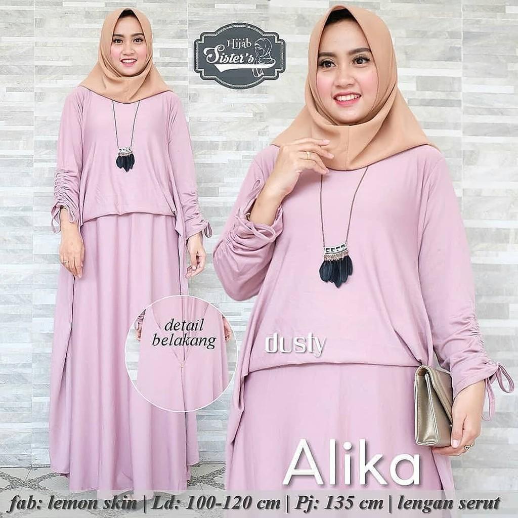 JAKARTA GROSIR - alika dress wd Fashion Dress / Atasan / Tunik / size M, L dan XL