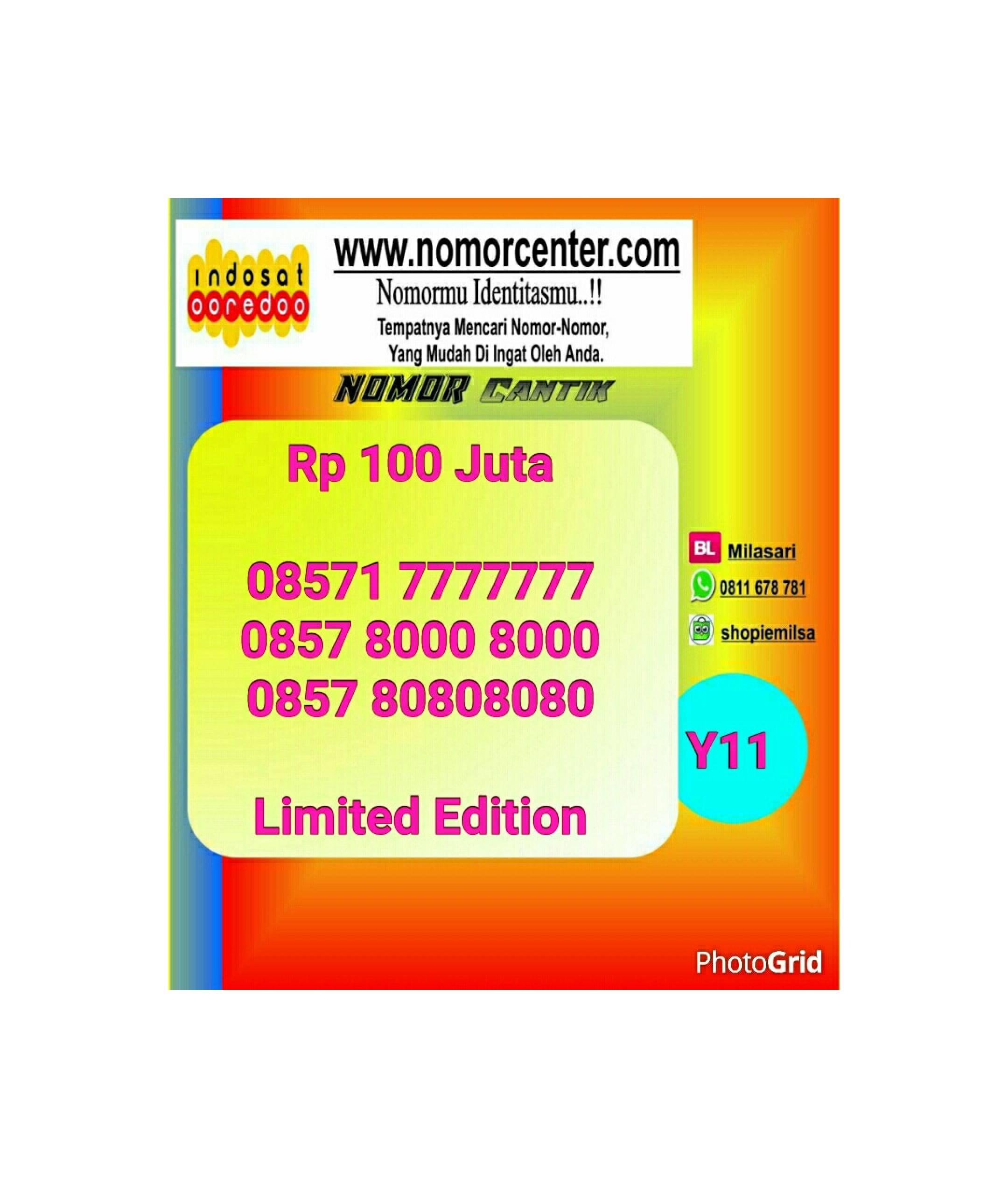 Nomor Indosat Im3 Seri Septa 7777777 - 08571 7777777 Simple #Y11 570