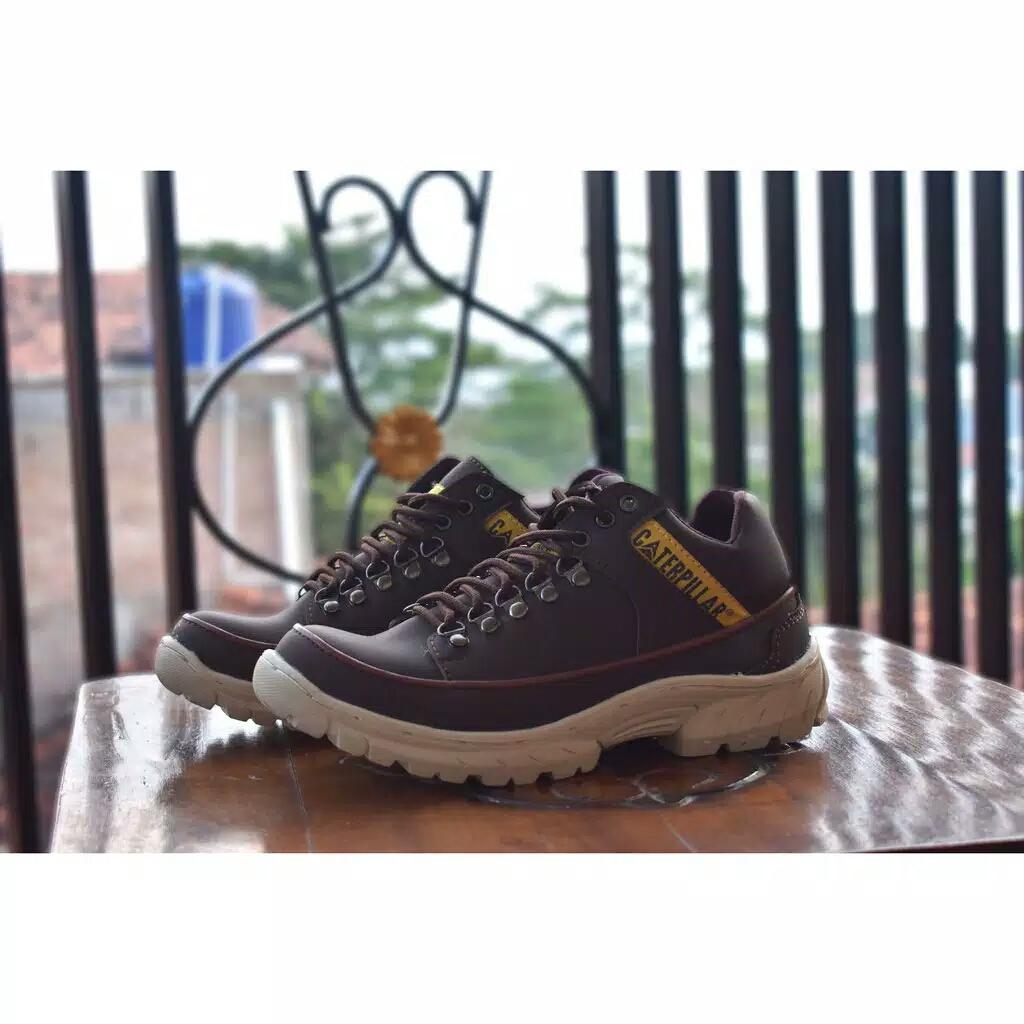 TERLARIS Sepatu Boots Pria Caterpillar Safety Low Pendek Keren Kerja