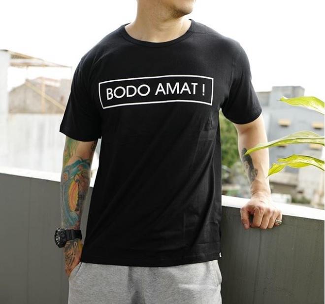 BAJU KAOS COWO BODO AMAT TUMBLR TEE T-SHIRT COTTON SIZE XL
