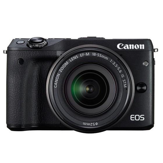 Canon Digital Camera EOS M3 Black with EF-M15-45 IS STM & EF-M55-200 IS STM