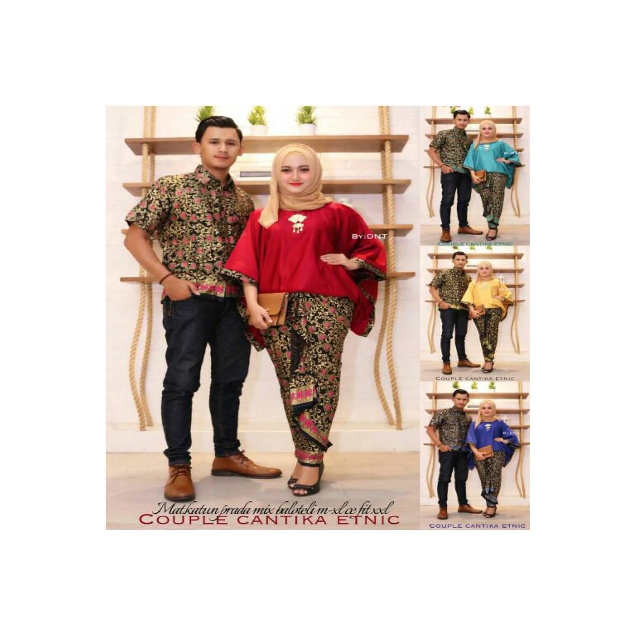 BAJU BATIK COUPLE SARIMBIT KELUARGA RNB LILIT BATWING BAJU MUSLIM