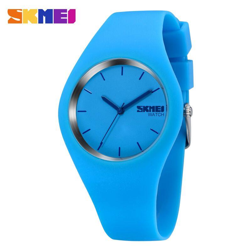 SKMEI Jam Tangan Analog Wanita 9068C Jam Tangan Wanita Bahan Silicone Jam Tangan Jelly