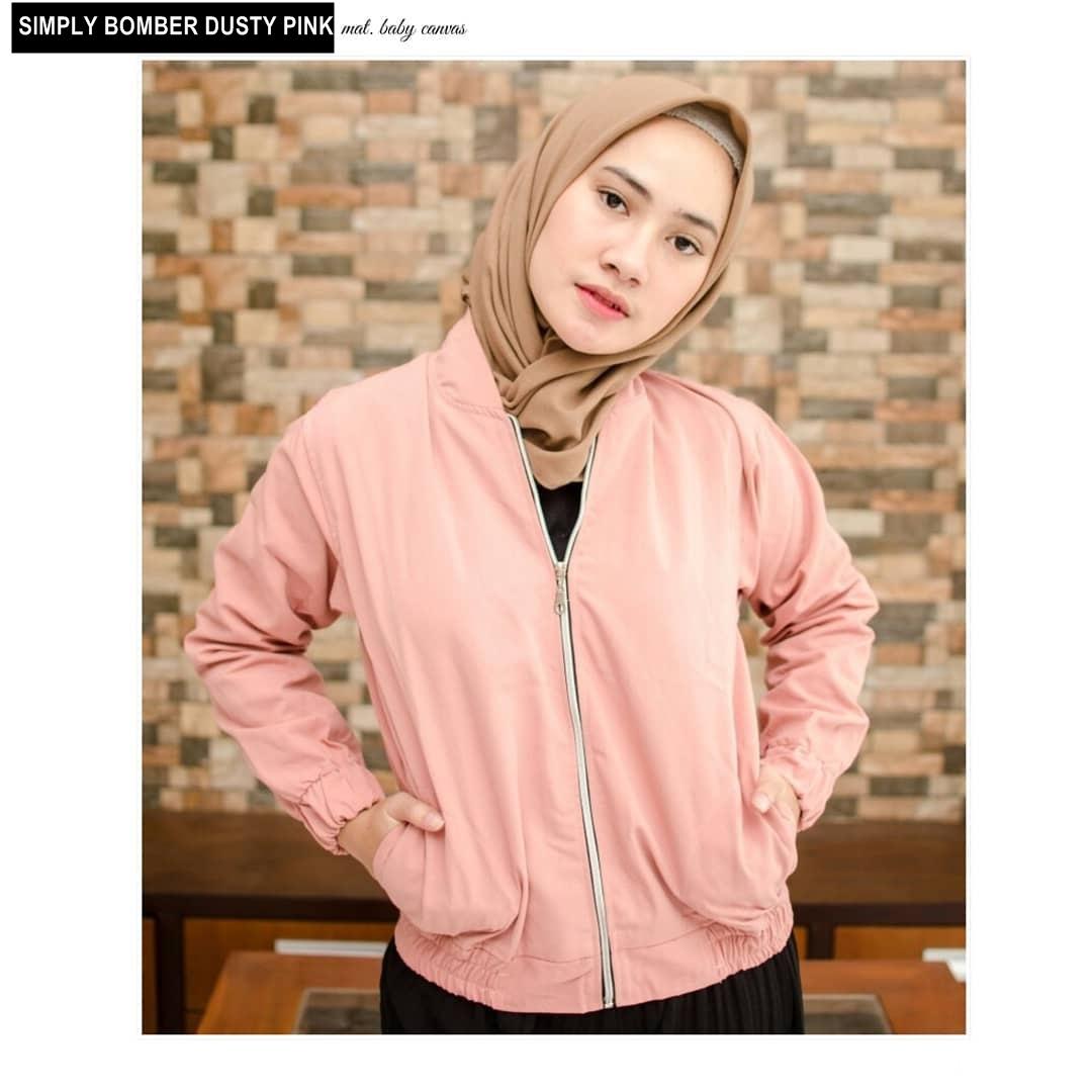 SIMPLY BOMBER ||| nouska shop ||| jaket sweater baju atasan blouse rajut hijab terbaru kekinian cewek wanita murah