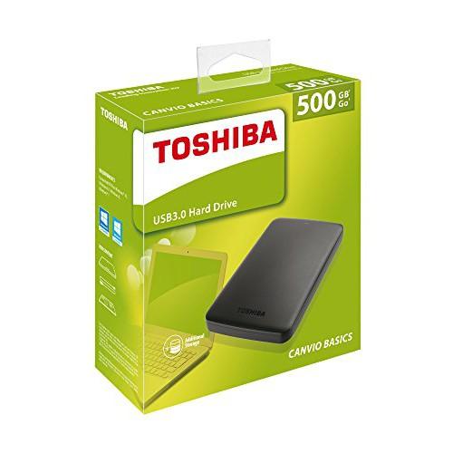 Harddisk / Hardisk External Toshiba Canvio Basic 500GB USB 3.0 HDD Variasi Tidak Ada