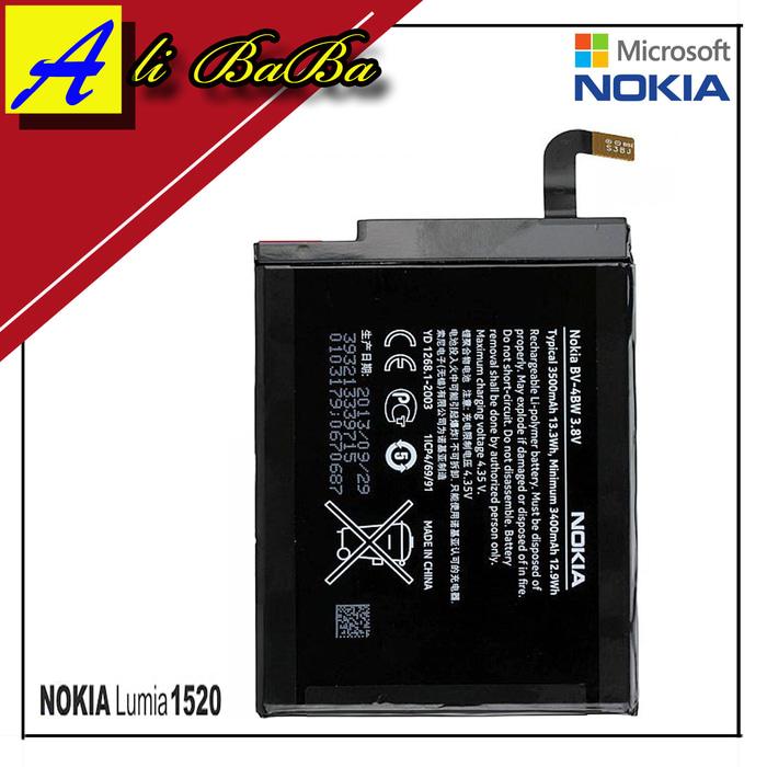 Baterai Handphone Phablet Nokia Lumia 1520 BV-4BW Batre HP Batre Nokia