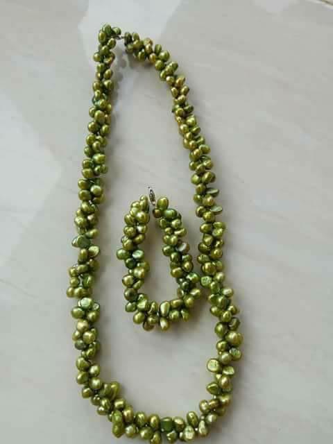 Perhiasan Kalung Gelang Mutiara Tawar / Mutiara Lombok By Nindi_happyshooping.