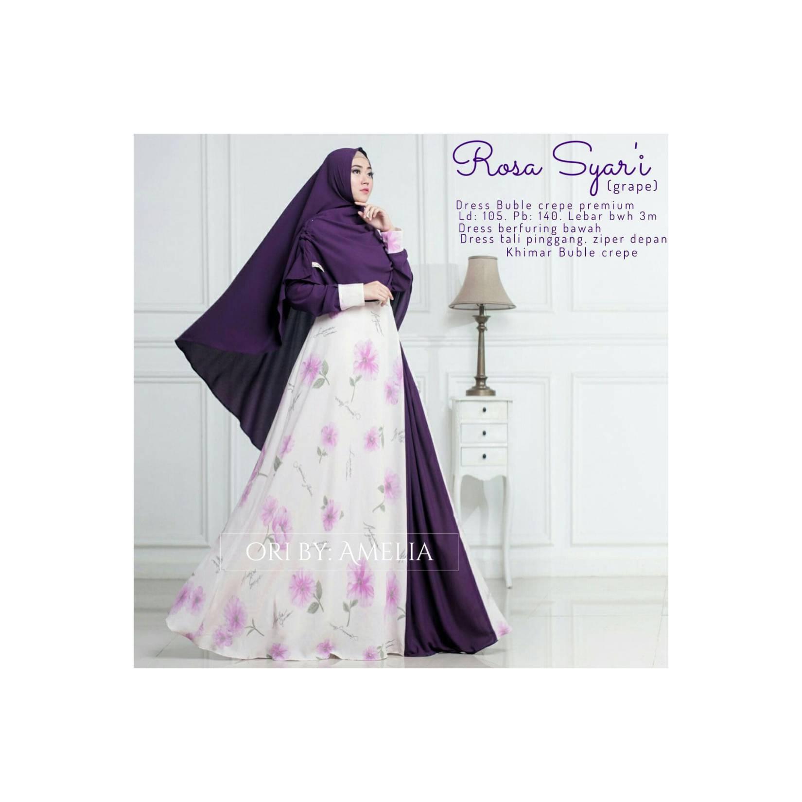 rosa syari by amelia 4 warna