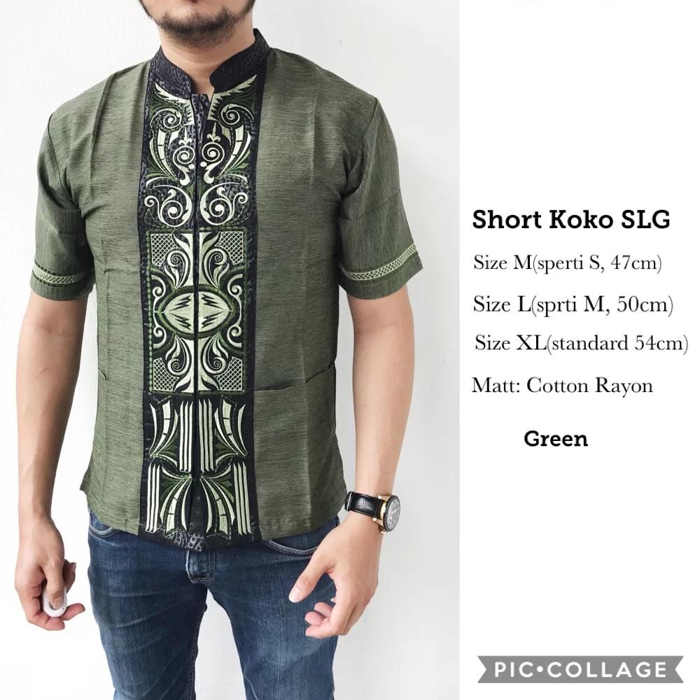 Baju Koko Pendek Short Koko SLG Shoppesek