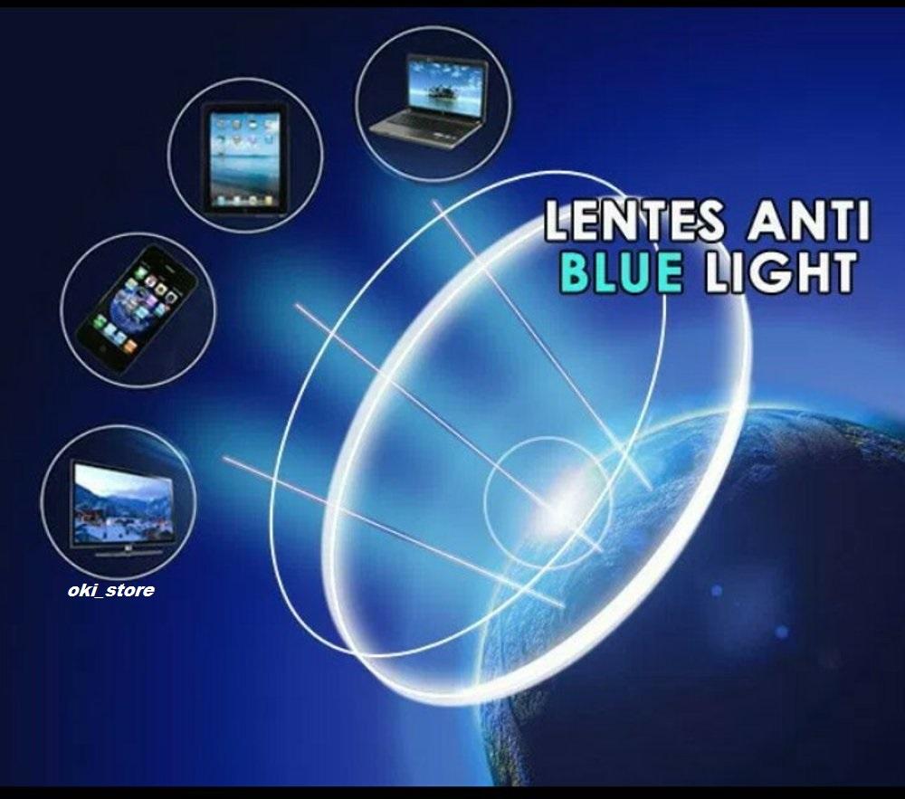 Oki_Store Lensa BLUE RAY NAVY BLUE UV BLOCKER Anti Radiasi Komputer - Normal / Minus / Cylinder