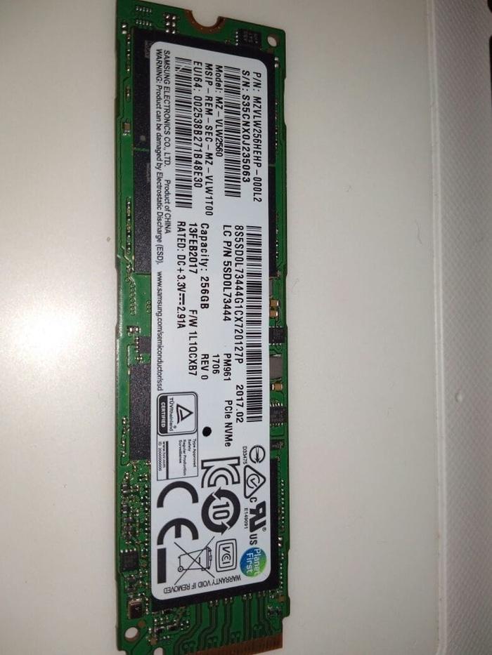 Harga Diskon!! Samsung Ssd M.2 2280 Pm961 256Gb Nvme - ready stock