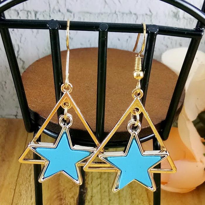 Anneui - EE0370 - Sepasang Anting Tusuk Stud Wanita Kawaii Kpop Korea Jepang