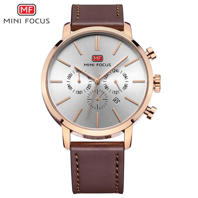 Top Brand Mewah Chronograph Pria Jam Tangan Olahaga Baja Anti Karat Jam KUARSA Tentara Militer Pria Jam Tangan Pria MINI Jam Fokus