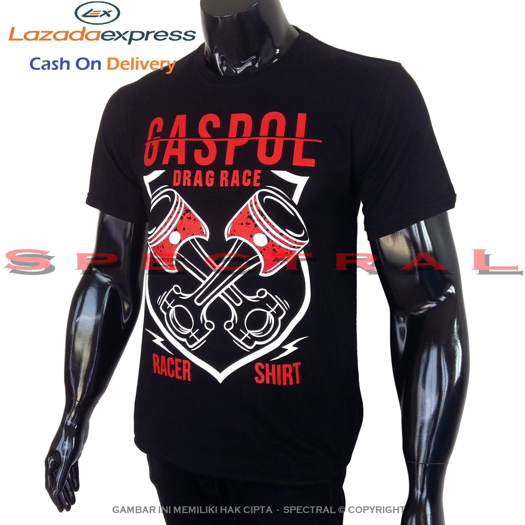 Spectral – GASPOL 100% Cotton Combed 30s Kaos Distro Fashion T-Shirt Atasan Terbaru Baju Pakaian Polos Pria Wanita Cewe Cowo Lengan Murah Bagus Keren Jaman Kekinian Jakarta Bandung Gambar Motor Racing Balap Otomotif Tulisan Drag Race