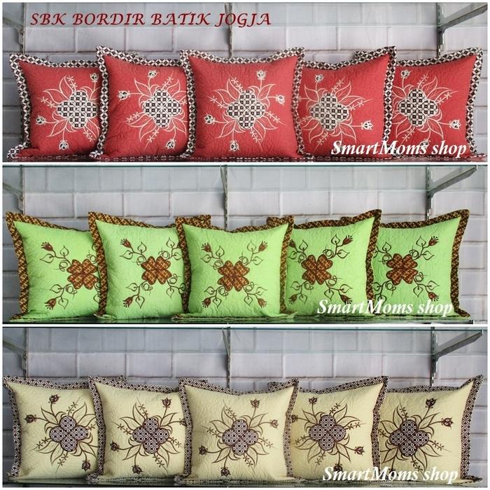 SARUNG BANTAL SOFA BATIK / BORDIR/ MINIMALIS / SBK SET / KURSI MURAH