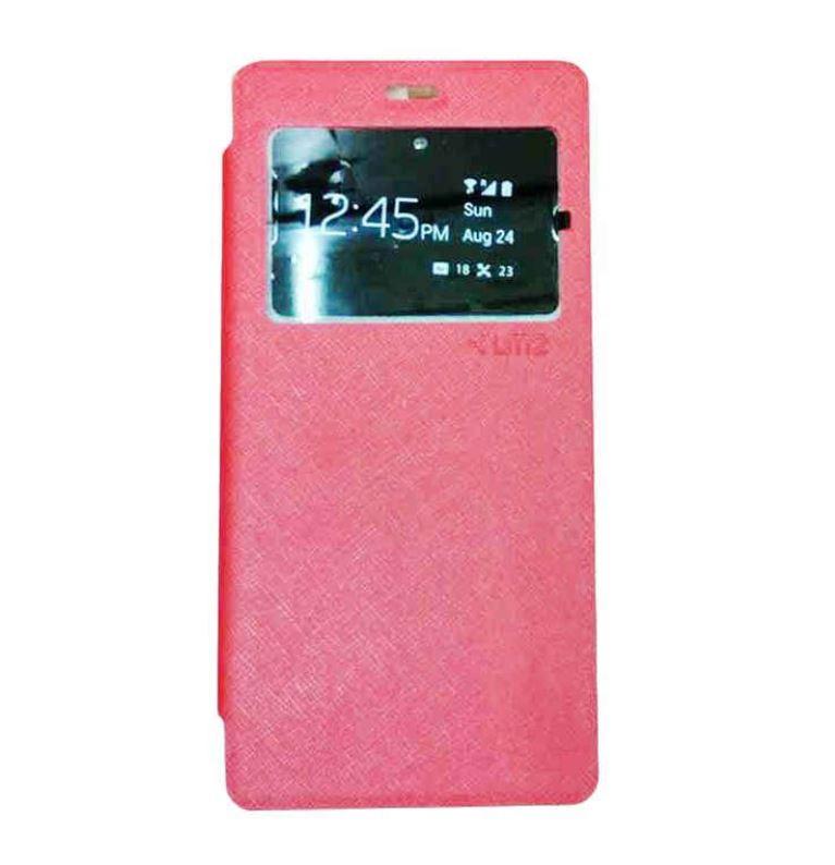Aldora Case For Asus Zenfone MAX / ZC550KL Ume Flip Cover New Series High Quality Case - Merah Muda