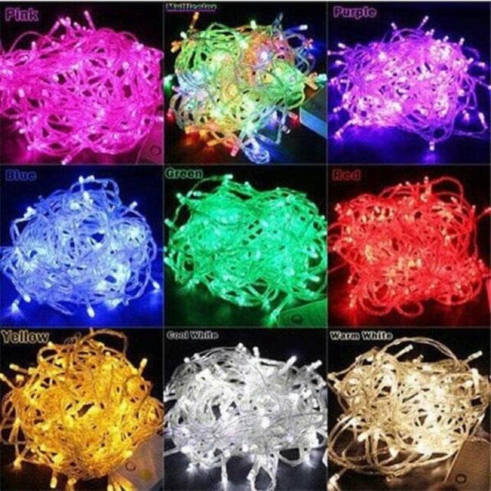 [ GARANSI 100 % ]      LAMPU TUMBLR / LAMPU NATAL / LAMPU HIAS / LAMPU CABE 10M @ lampu hias gantung kamar tidur dinding led ruang tamu minimalis taman warna warni