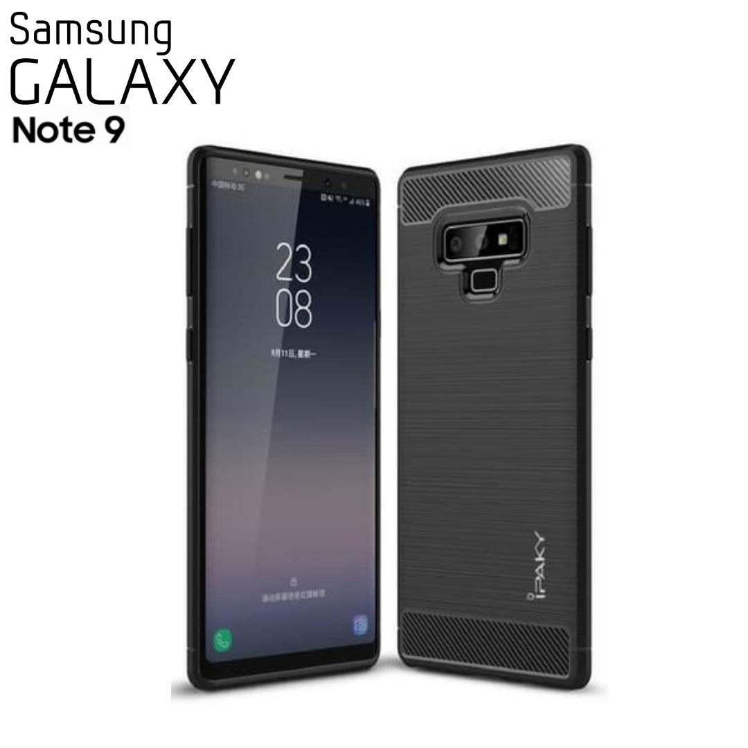 Yuk Klik Case Samsung Galaxy Note 9 Ipaky TPU Carbon - Hitam