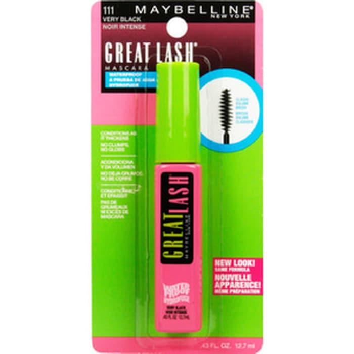 MAYBELLINE GREAT LASH WATERPROOF MASCARA VERY BLACK Bestseller