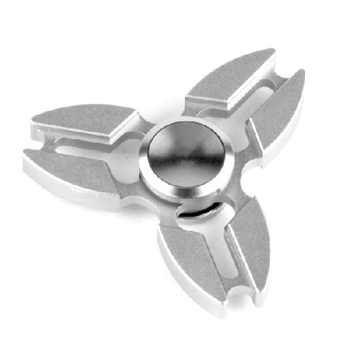 ANGEL Fidget Spinner Hand Spinner Fidget Metal Triangle Aluminium Toy Mainan Stress Fidget Shuriken Ninja Anak ADHD - Silver