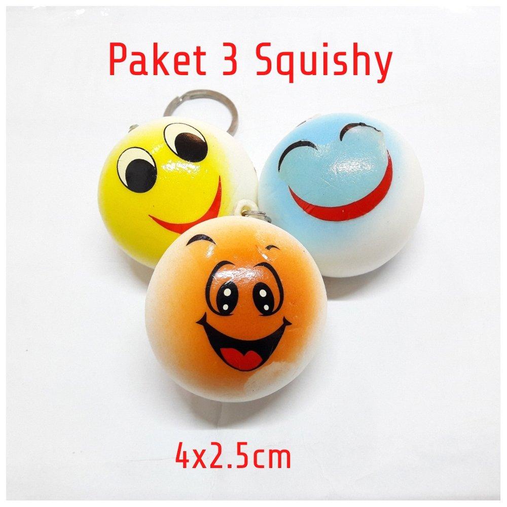 PROMO PAKET COMBO 3 SQUISHY MURAH DAN ASYIK SATU PAKET ISI 3 SEPERTI FOTO HARGA OBRAL