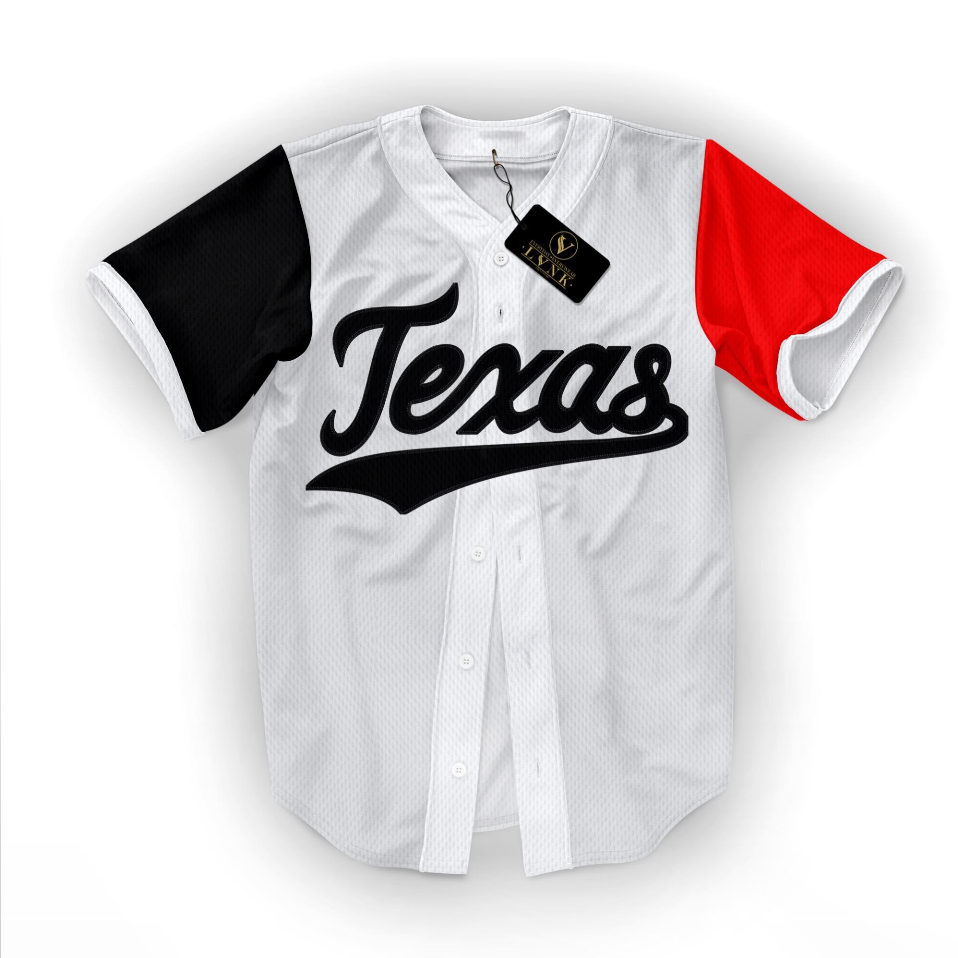 LVNK • Jersey Baseball / Baju Baseball / Baju Hiphop Texas