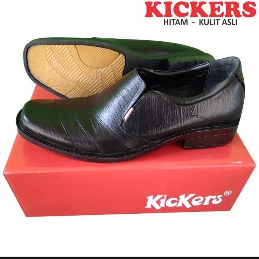 kickers - sepatu pantofel pria kulit sapi kickers 100 % asli formal dinas kantor