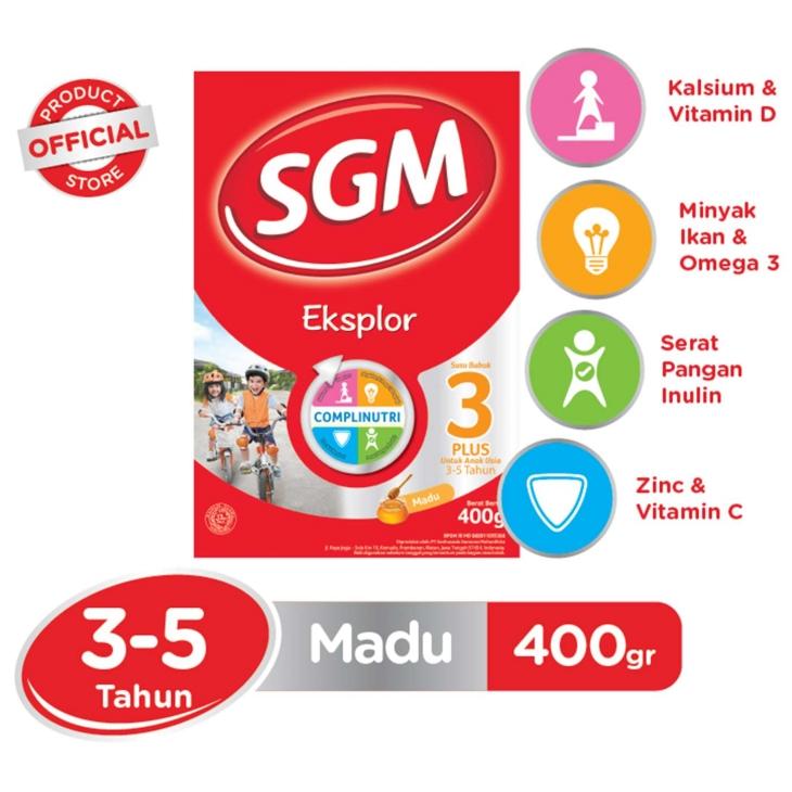 Sgm Eksplor 3+ Madu Box 400gr By Mitrasususiliwangi