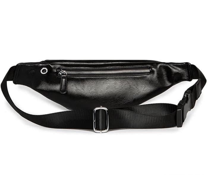 Tas Selempang Pria-Tas Kulit Pu Import ts000664 tas pinggang gahar oke