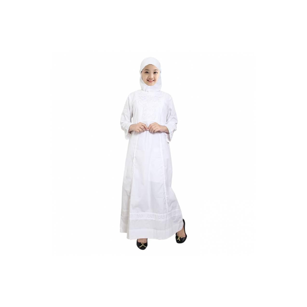 BAJU TERBARU Fayrany Busana Muslim Anak Gamis Putih FGP-003 size 1 - 6