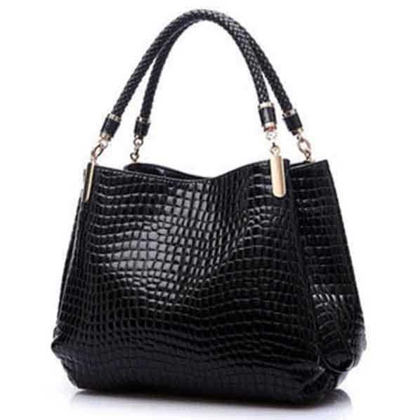 Vienna Linz Tas Jinjing Wanita Alliena Fashion Bag 36x29x11cm PU Leather Vintage Formal Kerja Big Bag Women Tote Bag Sling Bag Tas Bahu Selempang Slempang Kuliah Jalan Hangout Kondangan Party Tempat Makeup Kosmetik Gadget Smartphone Dompet s6503 - Black